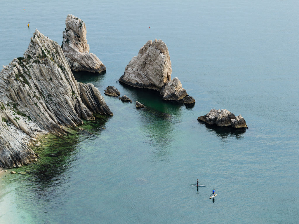 Italie Midden Italie Le Marche Monte Conero Numana NUMA hotel del Conero faraglioni delle Due