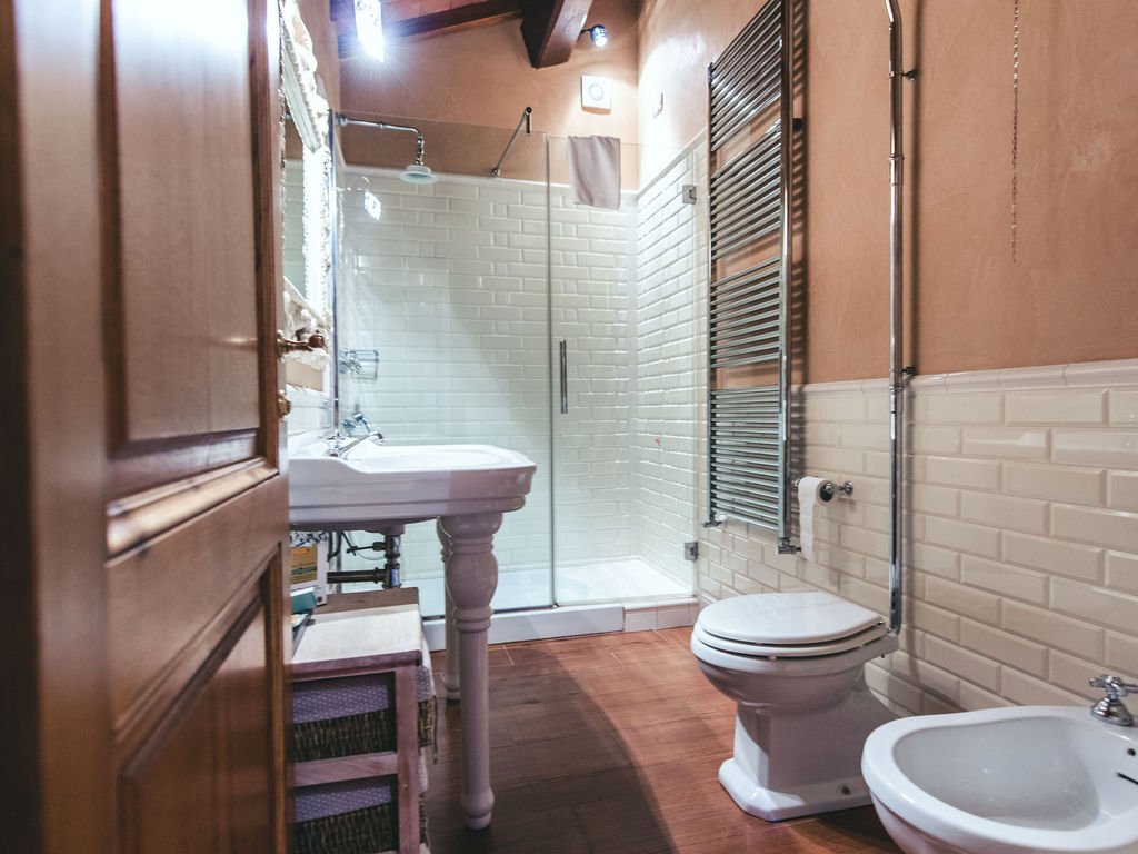 Italie Midden Italie Toscane Greve Castello di Vicciomaggio Galielo bathroom Junior