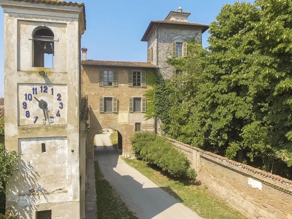 Italie Noord Italie Emilia Romagna Cremona Robecco D oglio Villa Bottini La Limonaia campanile